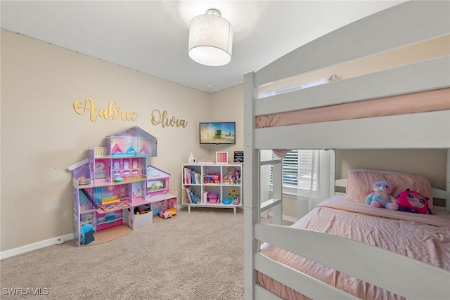 12109 Palm Cove St, Fort Myers, FL 33913 - carpeted bedroom featuring lofted ceiling and baseboards