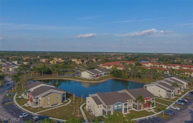 142 Santa Clara Dr Unit 7, Naples, FL 34104 - drone / aerial view with a water view and a residential view