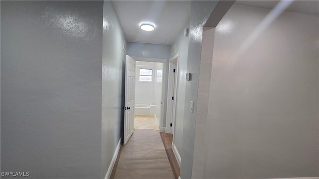 2357 Crawford St, Fort Myers, FL 33901 - corridor with attic access and baseboards