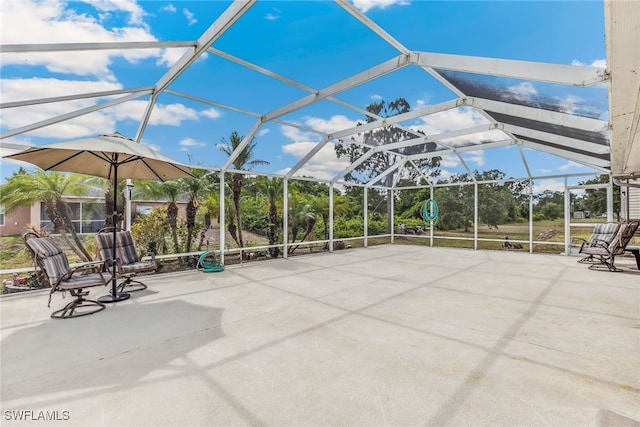 705 Columbus Blvd S, Lehigh Acres, FL 33974 - view of patio / terrace with a lanai