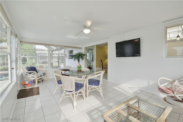 view of sunroom