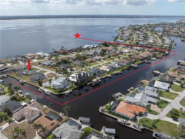bird's eye view featuring a residential view