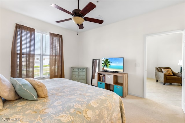 14524 Abaco Lakes Dr Unit 203, Fort Myers, FL 33908 - carpeted bedroom featuring ceiling fan