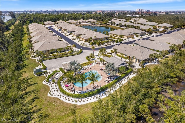 14524 Abaco Lakes Dr Unit 203, Fort Myers, FL 33908 - bird's eye view with a residential view