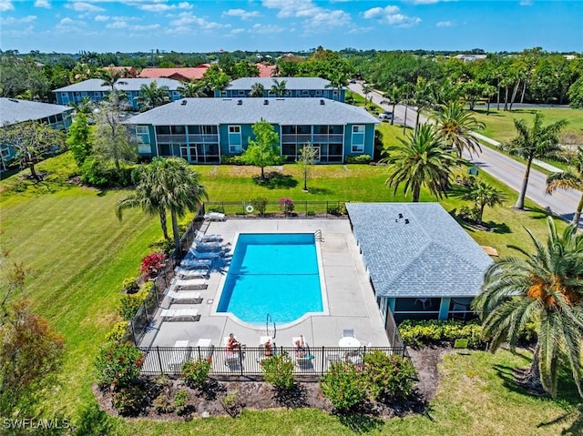 birds eye view of property