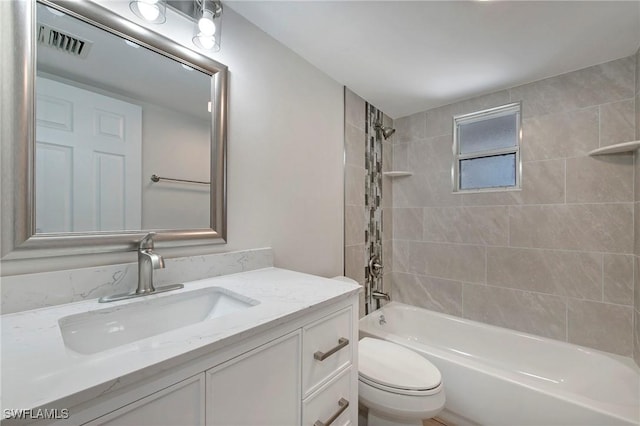 5 Rivard Rd Unit 22, Naples, FL 34112 - full bathroom featuring toilet, vanity, and bathing tub / shower combination