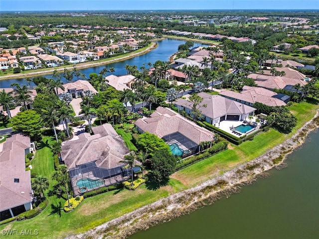 16524 Cellini Ln, Naples, FL 34110 - drone / aerial view with a water view and a residential view