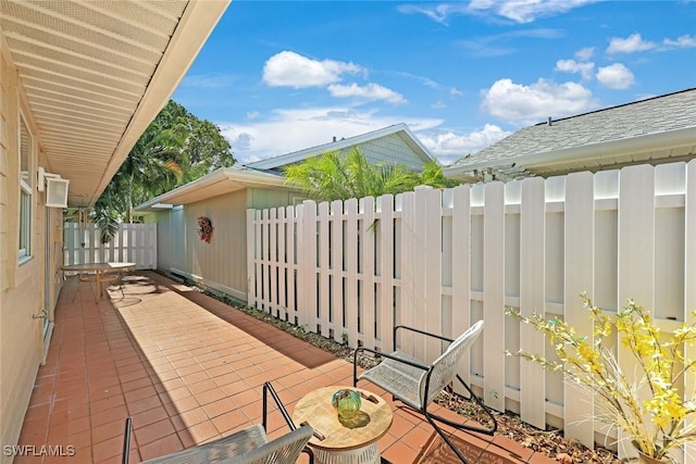 14871 Crescent Cove Dr, Fort Myers, FL 33908 - view of patio with fence private yard