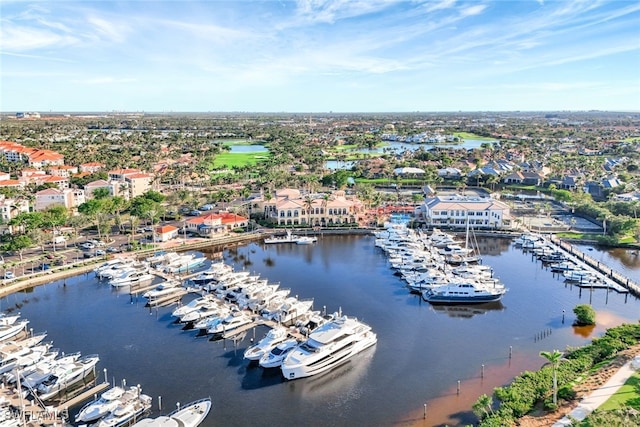 14871 Crescent Cove Dr, Fort Myers, FL 33908 - bird's eye view featuring a water view