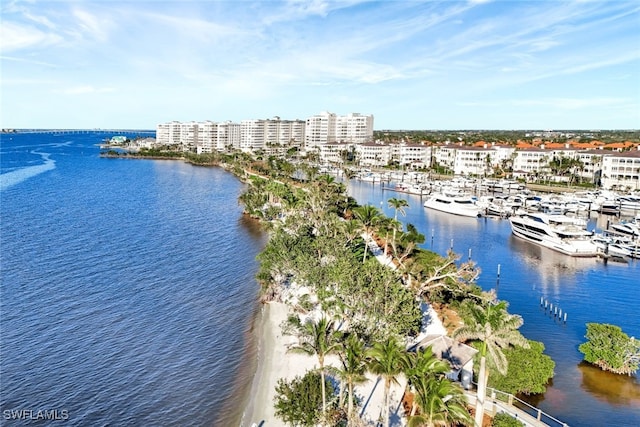 14871 Crescent Cove Dr, Fort Myers, FL 33908 - drone / aerial view with a water view