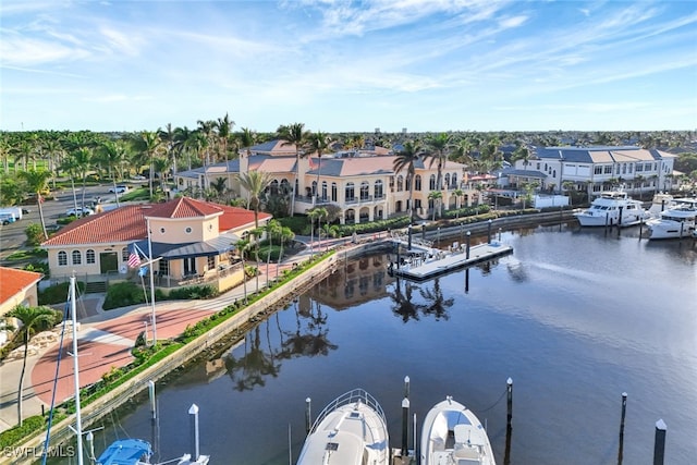 14871 Crescent Cove Dr, Fort Myers, FL 33908 - aerial view featuring a residential view and a water view