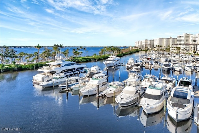 14871 Crescent Cove Dr, Fort Myers, FL 33908 - view of dock with a water view