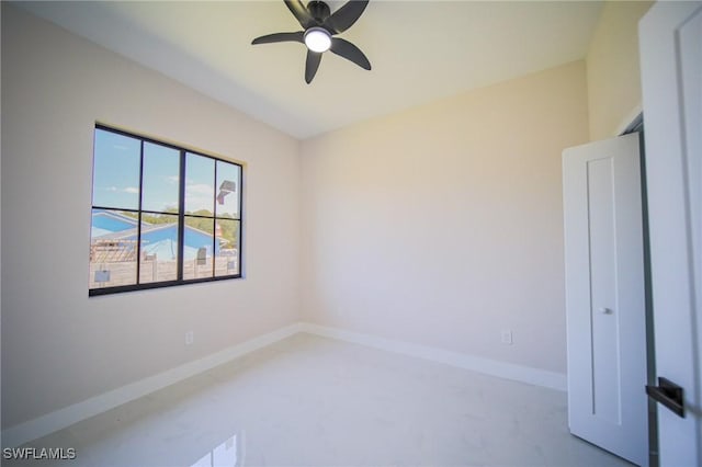 309 Fifth Ave, Lehigh Acres, FL 33936 - unfurnished room featuring a ceiling fan and carpet