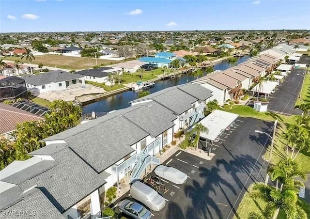 1521 SW 47th Ter Unit 204, Cape Coral, FL 33914 - birds eye view of property with a residential view and a water view