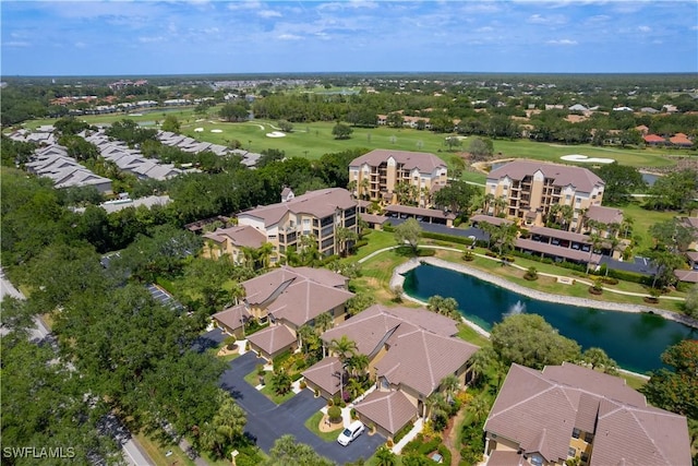 184 Vintage Cir Unit N202, Naples, FL 34119 - bird's eye view featuring view of golf course and a water view