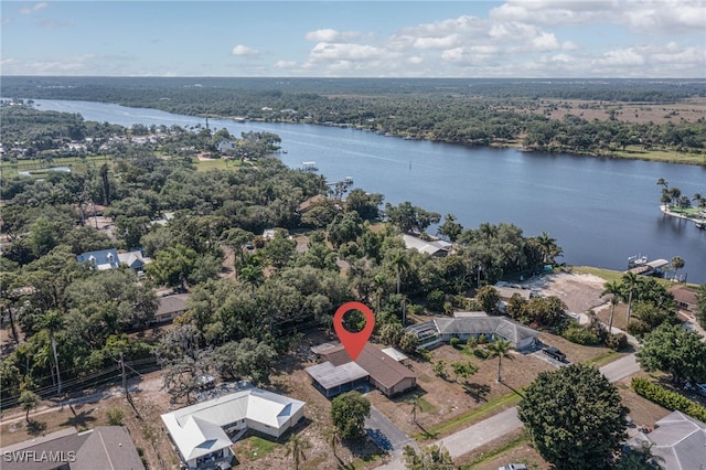 2215 Marilyn Ln, Fort Myers, FL 33905 - bird's eye view featuring a water view