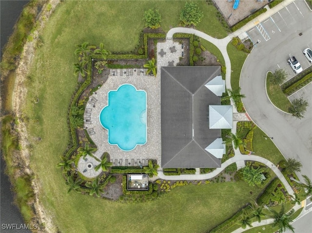 17152 Ashford Ter, Fort Myers, FL 33967 - bird's eye view of a pool area