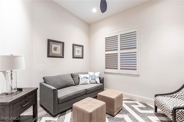 831 Sailaway Ln Unit 203, Naples, FL 34108 - living room with baseboards and light wood-type flooring