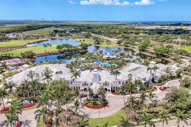 8442 Mallards Way, Naples, FL 34114 - drone / aerial view with a water view and a residential view