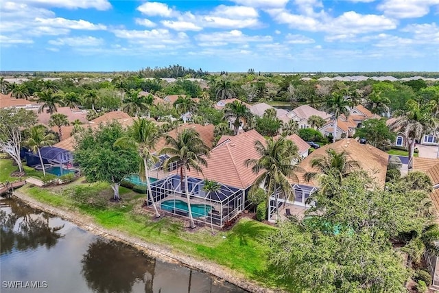 8442 Mallards Way, Naples, FL 34114 - drone / aerial view with a residential view and a water view