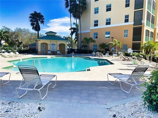2060 Matecumbe Key Rd Unit 2307, Punta Gorda, FL 33955 - community pool featuring a patio area and a gazebo