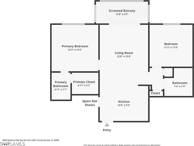 2060 Matecumbe Key Rd Unit 2307, Punta Gorda, FL 33955 - floor plan / room layout