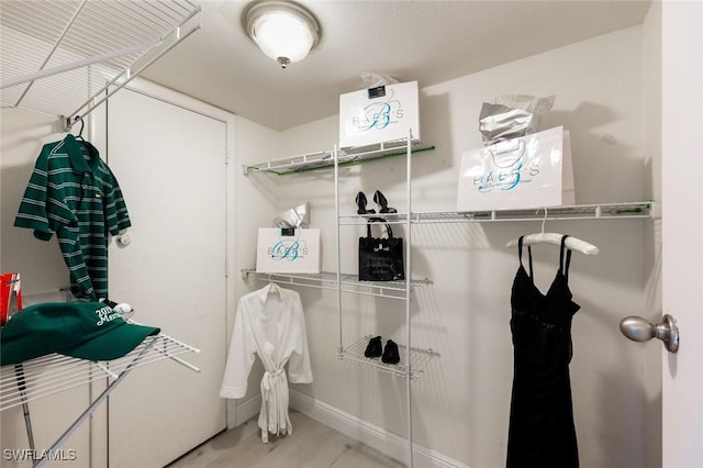 15177 Parkside Dr Unit 104, Fort Myers, FL 33908 - walk in closet with wood finished floors