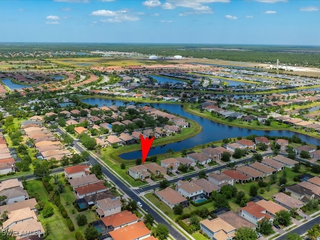 2478 Heydon Cir E, Naples, FL 34120 - aerial view with a residential view and a water view