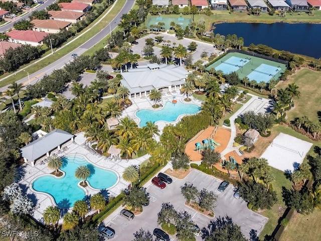 2478 Heydon Cir E, Naples, FL 34120 - drone / aerial view with a water view
