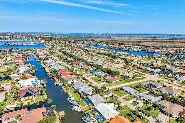937 SW 54th Ln, Cape Coral, FL 33914 - drone / aerial view with a water view and a residential view