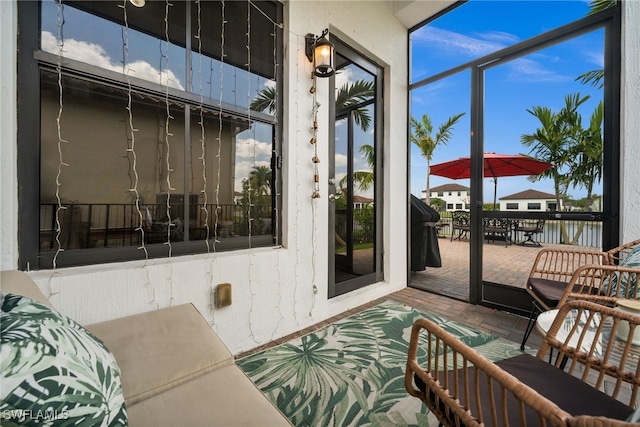 view of sunroom / solarium