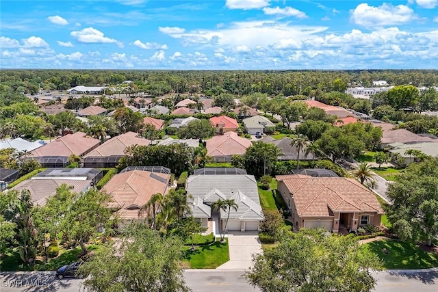 bird's eye view featuring a residential view