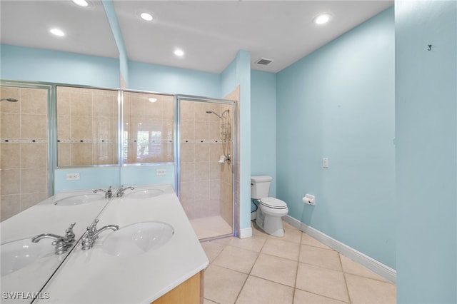1305 Sweetwater Cv Unit 104, Naples, FL 34110 - full bathroom with a stall shower, toilet, and a sink