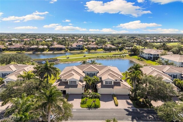 28666 San Lucas Ln Unit 102, Bonita Springs, FL 34135 - bird's eye view featuring a water view and a residential view