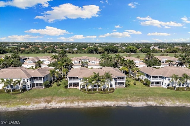 28666 San Lucas Ln Unit 102, Bonita Springs, FL 34135 - bird's eye view with a water view and a residential view