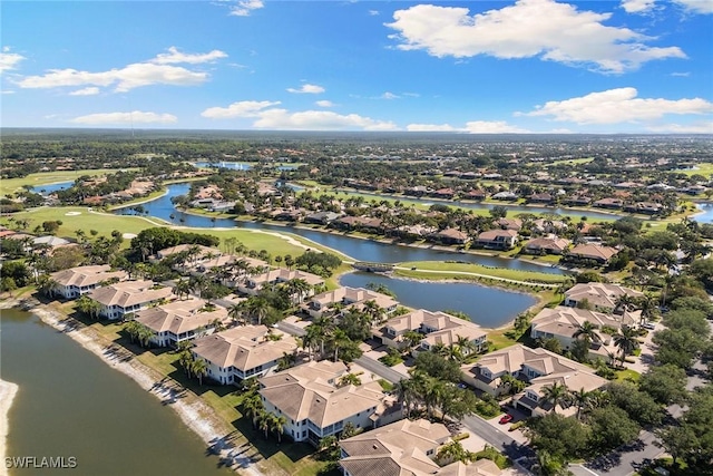 28666 San Lucas Ln Unit 102, Bonita Springs, FL 34135 - bird's eye view with a water view, golf course view, and a residential view
