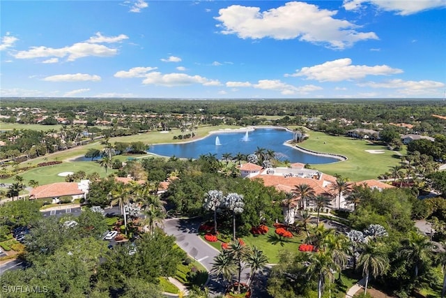 28666 San Lucas Ln Unit 102, Bonita Springs, FL 34135 - bird's eye view with a residential view, view of golf course, and a water view