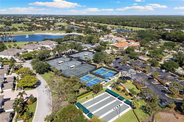 28666 San Lucas Ln Unit 102, Bonita Springs, FL 34135 - birds eye view of property featuring a residential view and a water view