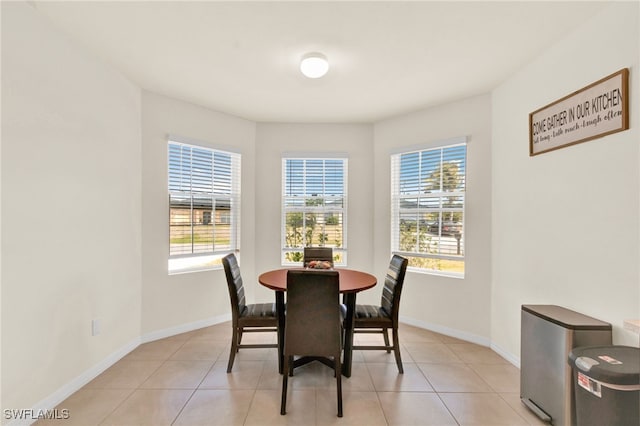 226 NW 4th Ter, Cape Coral, FL 33993 - dining area with light tile patterned flooring, baseboards, and a healthy amount of sunlight