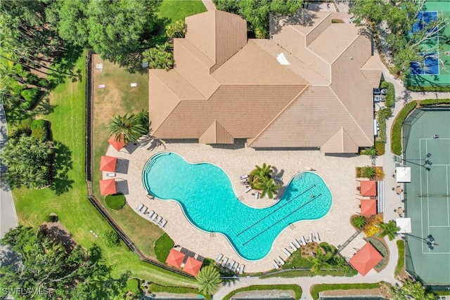 drone / aerial view
