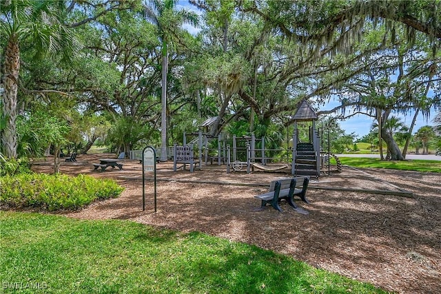 view of home's community with playground community