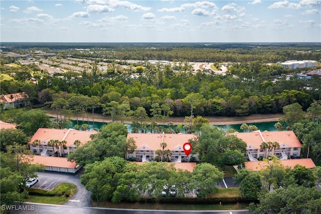 aerial view with a view of trees