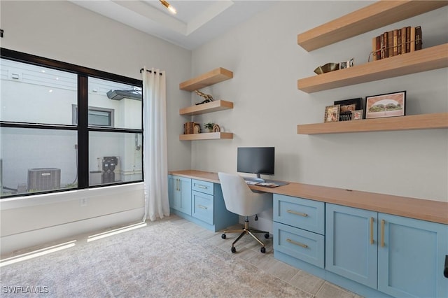 16198 Verilyn Cir, Naples, FL 34110 - office with built in study area and light wood-style flooring