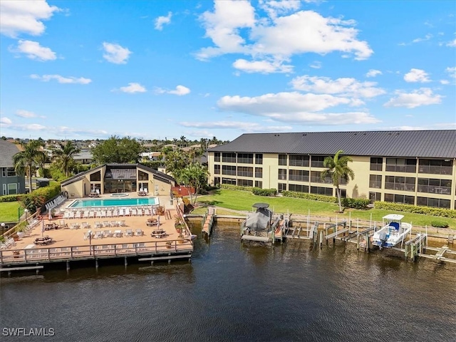 4719 SE 17th Pl Unit 208, Cape Coral, FL 33904 - exterior space featuring a water view