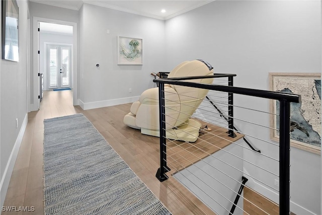1603 Curlew Ave Unit 1603, Naples, FL 34102 - interior space with crown molding, baseboards, and light wood-style floors