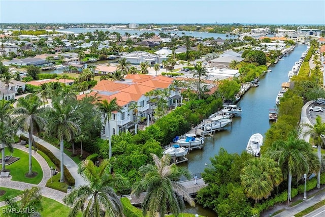 1603 Curlew Ave Unit 1603, Naples, FL 34102 - drone / aerial view featuring a water view and a residential view