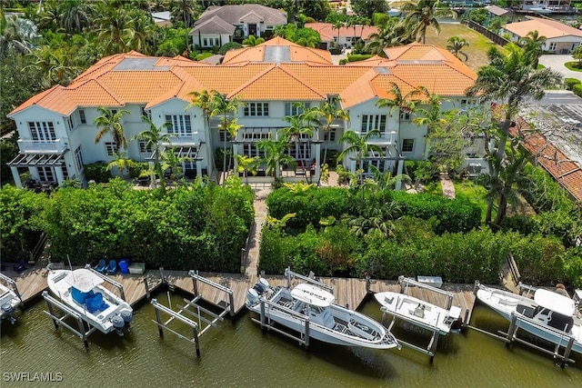 1603 Curlew Ave Unit 1603, Naples, FL 34102 - drone / aerial view featuring a water view