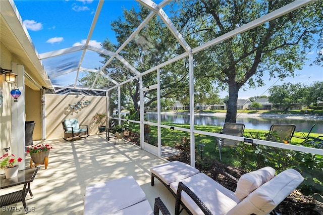 8188 Tauren Ct Unit N342, Naples, FL 34119 - sunroom with a water view