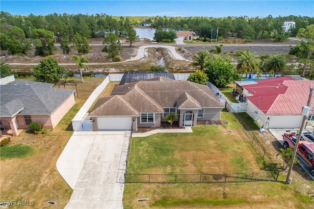 1227 Damen St E, Lehigh Acres, FL 33974 - aerial view of property and surrounding area