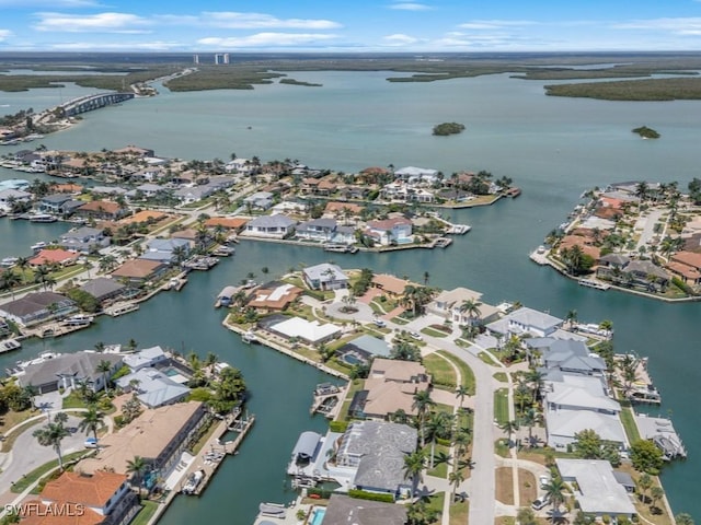 580 Goldcoast Ct, Marco Island, FL 34145 - bird's eye view featuring a residential view and a water view